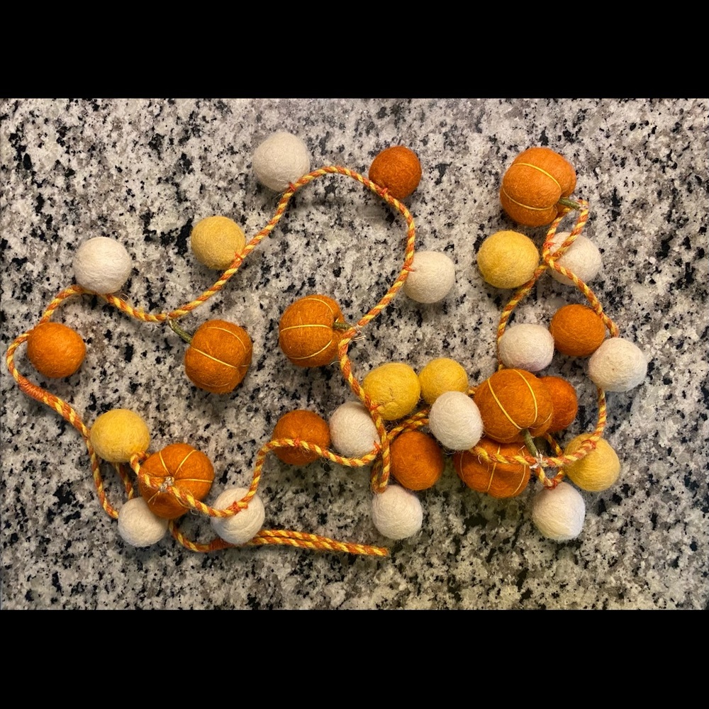 Pumpkin garland